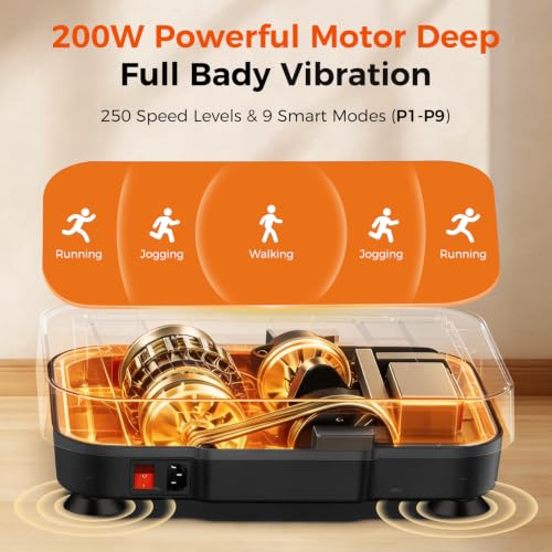 Vibration Plate Exercise Machine, Whole Body Vibration Platform - view 4