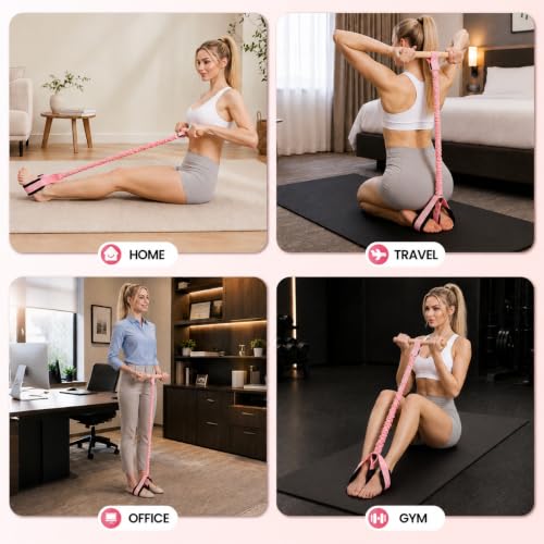 Foot Pedal Resistance Band with Wooden Handles - view 4