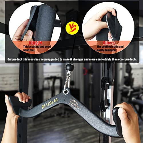 LAT Pull Down Bar for Cable Machine, LAT Pulldown Attachments T-bar V-bar Cable Attachment for Gym, Back Tricep Strength Training Handle - view 5