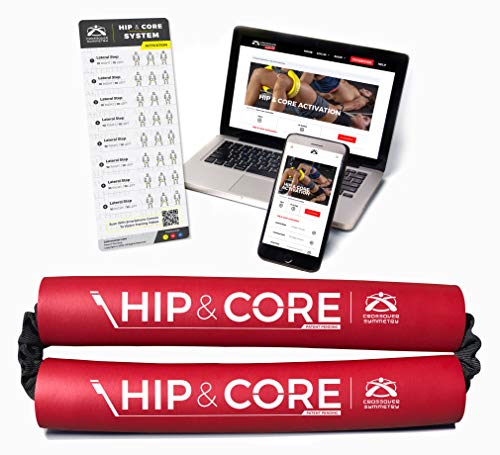 Hip & Core System - Loop Resistance Home Workout Bands to Stretch and Strengthen Legs, Butt, Hips, Thighs and Glutes, Includes Online Exercise & Training Guide - view 2