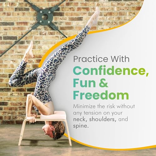 The Original Yoga Headstand Bench, Vegan Handstand Trainer Bench and Stand, Strength Training Inversion Equipment for Relaxation and Strength, Includes App & Starter Kit, #1 Worldwide - view 6