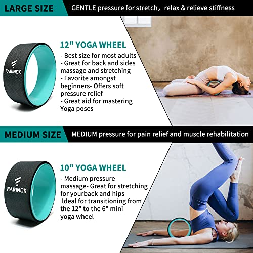Yoga Wheel Set of 3+1, Upgraded 10MM Thick Back Wheels for Pain Relief - view 5