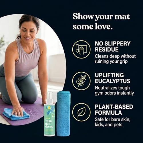 Yoga Mat Cleaner Spray (Uplifting Eucalyptus), 4 fl oz - view 2