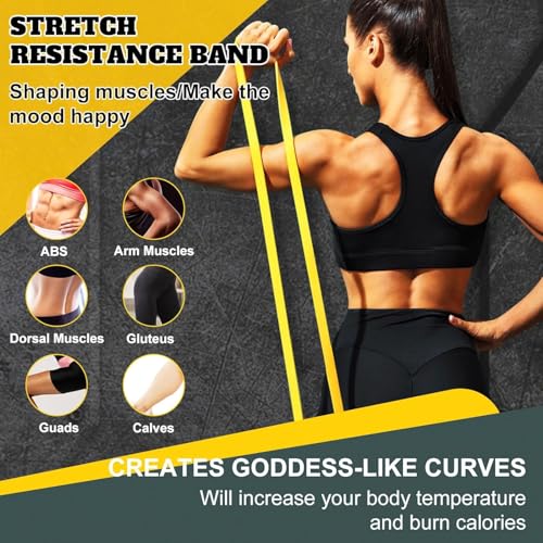 Exercise Bands Resistance Bands for Working Out,Pull Up Bands Set,at Home Workout Equipment,Workout Bands for Men and Women,Stretch Bands for Exercise - view 6
