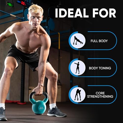 Kettlebell Sets Professional Grade - Strength Training Kettlebells for Home Workout - Cast Iron Kettle Bell Weight Sets for Men & Women with Special Protective Bottom - view 5