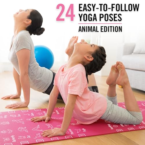 Kids Yoga Mat - Non-Slip Lightweight TPE Exercise Mat - Ideal for Boys & Girls (Ages 3-12), Toddlers & Children in Kindergarten, Preschool, School. PVC Free. 6mm Thick. Carry Strap - view 3