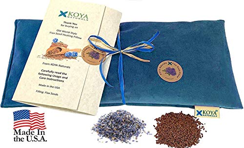 Soft Velvet Flax Seed Lavender Pillow Microwave Heating Pad - view 3