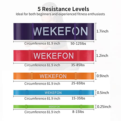Resistance Bands Set, Pull Up Assist Bands - Stretch Resistance Band - Mobility Band Powerlifting Exercise Bands for Resistance Training, Physical Therapy, Home Workouts - view 2