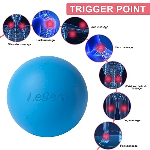 Massage Lacrosse Balls for Myofascial Release (2Pack, Blue) - view 3