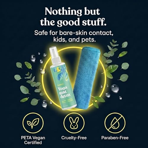 Yoga Mat Cleaner Spray (Uplifting Eucalyptus), 4 fl oz - view 3