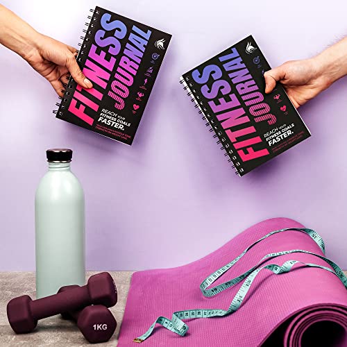 Fitness Journal Bundle, Workout Log Planner 2 Pink & Dark Purple - view 6