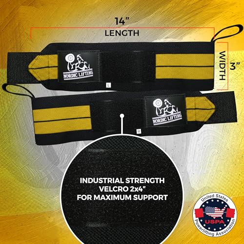 Wrist Wraps for Weightlifting with Thumb Loop (1 Pair) - view 4