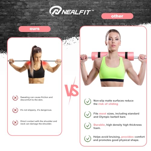Barbell Pad Squat Pad for Squats—Squat Bar Pad—Great for Weightlifting,Lunges and Hip Thrusts—Foam Sponge Pad—Fit Standard and Olympic Bars Perfectly - view 3