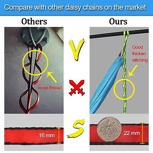 2pcs Safety Daisy Chains Strong Climbing Strap Adjustable Nylon Strap Rope Yoga Pilates Stretching Straps - view 6