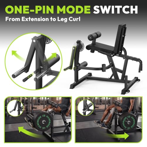 Leg Extension and Curl Machine, 1000 LB Adjustable Weight Bench - view 3