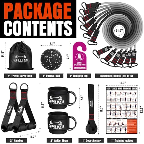 Heavy Resistance Bands for Working Out, 300LBS Exercise Bands with Handles - view 3
