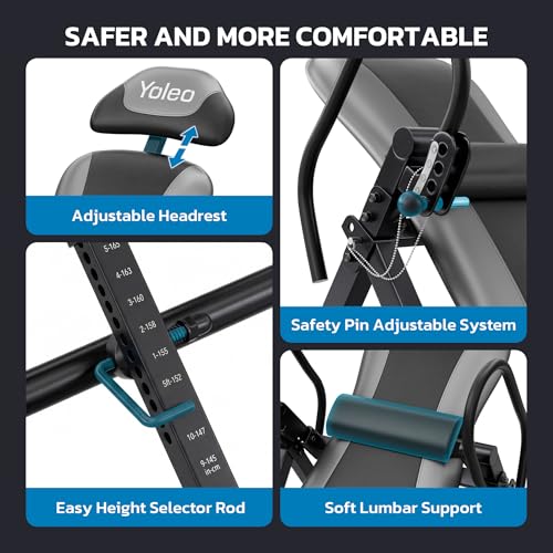 Inversion Table for Back Pain w/Removable Lumbar Pad ITX320 - view 5