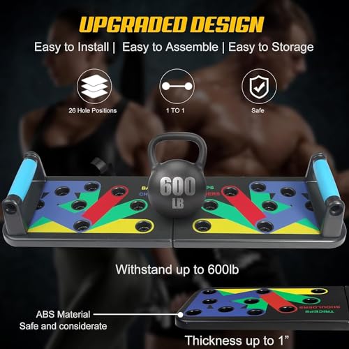 Push Up Board,Foldable Pushup Board for Man,Portable 30 in 1 Push Up Bar - view 5