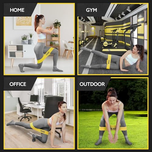 Fabric Resistance Bands for Working Out, 5-Band Set for Legs and Glutes - view 5