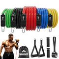 Resistance Bands with Handles, 150 lb Exercise Bands Set