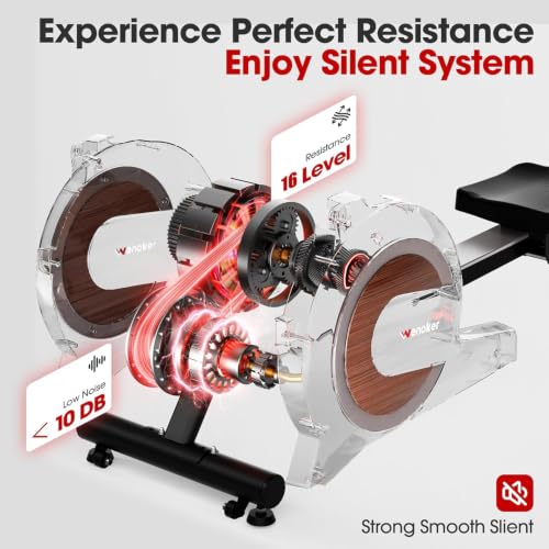 Magnetic Rowing Machine for Home,Quiet & Smooth,Full Body Workout - view 4