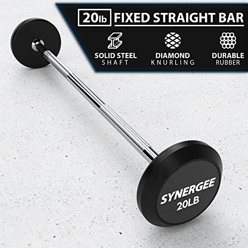 Fixed Barbell – Pre Weighted Straight Steel Bar - view 2