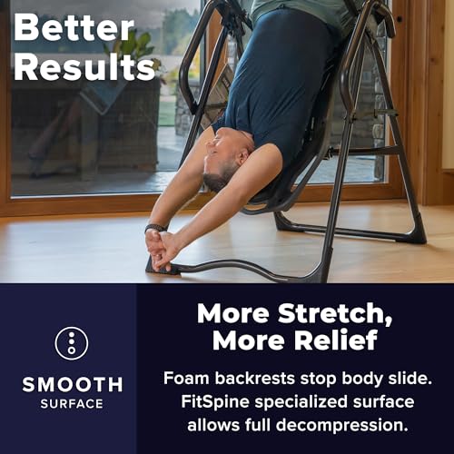 FitSpine X2 Inversion Table, Decompression Surface for Full-Body Stretch, Easy-Reach Ankle Lock, Integrated Accessories, UL Safety Certified, Heavy-Duty 300 lb Capacity - view 2