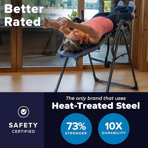 FitSpine X3 Inversion Table w/ Accessories for Back Pain Relief, Deluxe Easy-Reach Ankle Lock, FDA Registered, UL Safety Certified, 300 lb Capacity, Designed & Patented in USA - view 3