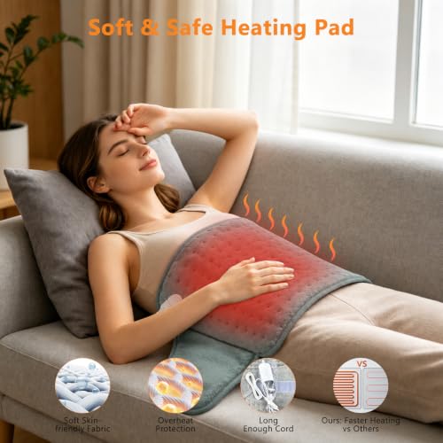 Heating Pad for Lower Back&Period Cramps, Wrap Heat Pad for Muscle Comfort - view 2