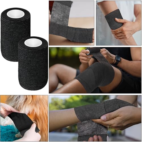 96 Pack Bandage Wrap, Black 4 Inch X 5 Yard - view 4