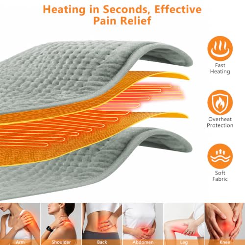 Heating Pad for Lower Back&Period Cramps, Wrap Heat Pad for Muscle Comfort - view 6