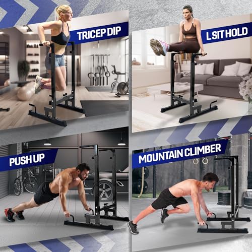 Adjustable Dip Stand with Push-Up Handles, 500 lb Capacity - view 5