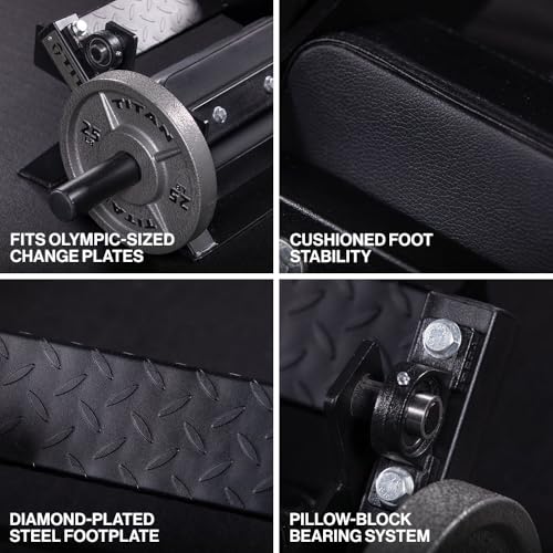 Plate-Loaded Tibia Dorsi Calf Machine, Rated 200 LB, Fits Olympic-Sized Change Plates, Flexion Lower Body Training Calf Raise Machine, Leg Day Essential Tibia Isolation - view 4