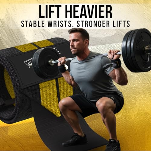 Wrist Wraps for Weightlifting with Thumb Loop (1 Pair) - view 3