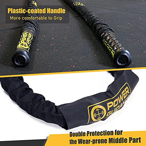 Battle Rope, 1.5/2 Inch Diameter Poly Dacron 30, 40, 50Ft Length Exercise Equipment for Home Gym & Outdoor Workout, Battle Rope Anchor Included… - view 3