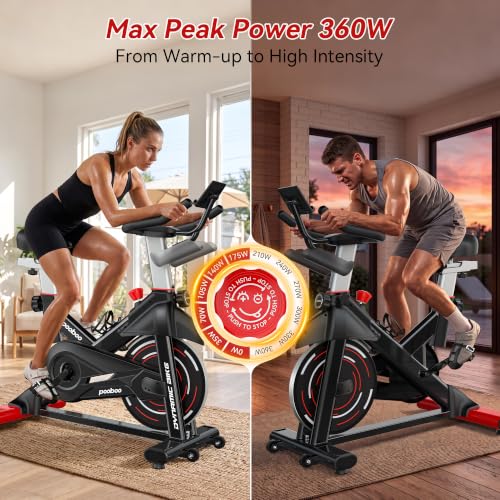 Magnetic Exercise Bike, Indoor Stationary Bicycle for Home with App - view 3
