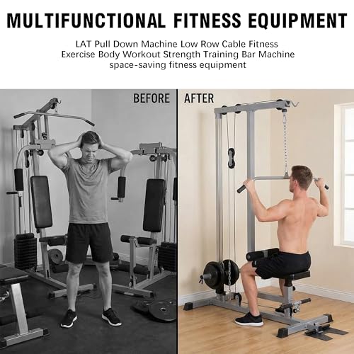 LAT Pull Down Machine, Low Row Cable Machine for Home Gym - view 4