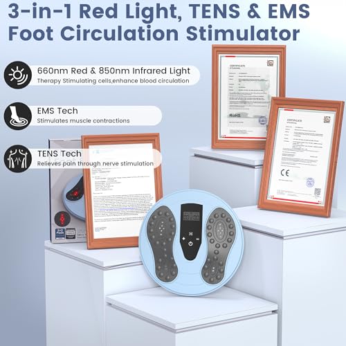 Cordless Foot TENS EMS Stimulator Rechargeable Foot Massage Machine - view 5