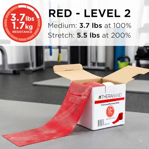 Resistance Band, 50-Yard Roll, Latex Elastic Band for Exercise, Stretching, Physical Therapy, Yoga, Pilates, Home Workouts, Cut-to-Length, Color-Coded Levels - view 3