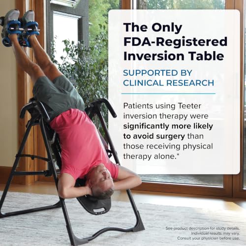 EP-560 Inversion Table w/Accessories for Back Pain Relief - FDA - Registered, UL Safety Certified, 300 lb Capacity, Designed & Patented in USA - view 4