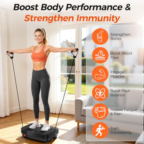 Vibration Plate Exercise Machine, Whole Body Vibration Platform - view 3