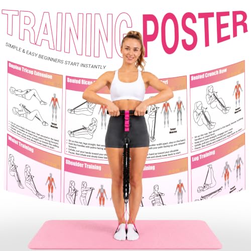 Adjustable Pedal Resistance Band with Handle, Poster, Carry Bag and 2 Tube - view 5