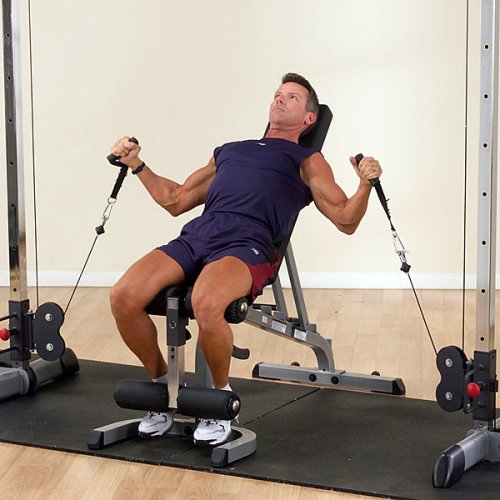 (GDCC250B) Cable Crossover Exercise Machine for Home & Light Commercial Gym, Functional Training Center with Dual Weights Stack & Pulley Cable Workout Machines, Black - view 5