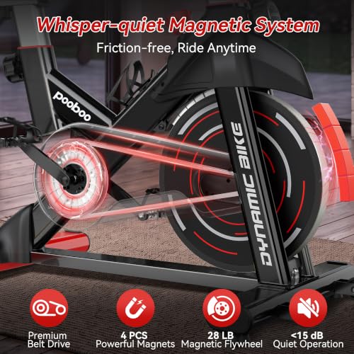 Magnetic Exercise Bike, Indoor Stationary Bicycle for Home with App - view 4