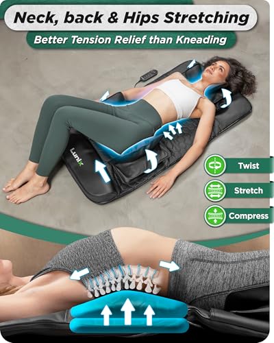 LX27 Heated Stretching Mat Massager – Upper Body Massage Mat Back Stretcher for Tension Release, Deep Tissue Lumbar Massager for Flexibility & Recovery - view 5