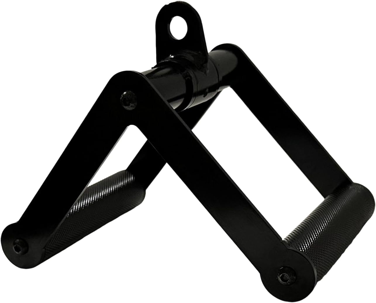 LAT Pull Down Bar,V-Shaped Rotating Straight Press Down Bar,Tricep Rope,Strength Training Double D Row Handle Cable Attachment for Weight Workout,Cable Machine Accessories - view 8