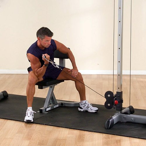 (GDCC250B) Cable Crossover Exercise Machine for Home & Light Commercial Gym, Functional Training Center with Dual Weights Stack & Pulley Cable Workout Machines, Black - view 3
