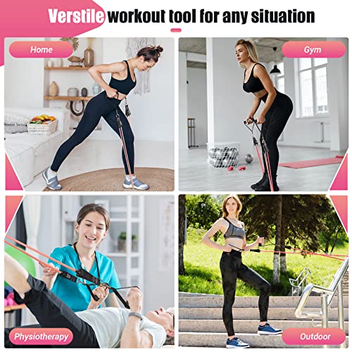 Resistance Bands with Handles for Women, 5 Level Exercise Bands - view 6