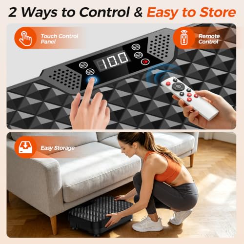 Vibration Plate Exercise Machine, Whole Body Vibration Platform - view 6