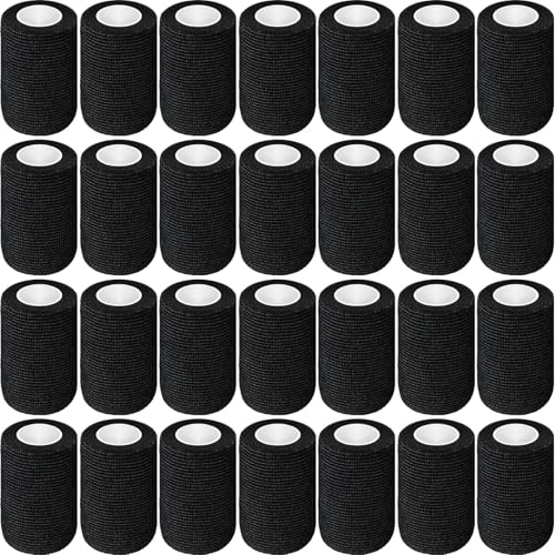 96 Pack Bandage Wrap, Black 4 Inch X 5 Yard